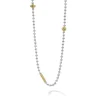 Chains<LAGOS Two-Tone Caviar Beaded Necklace