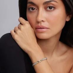 Caviar Bracelets<LAGOS Two-Tone Caviar Buckle Bracelet | 6Mm