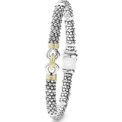 Caviar Bracelets<LAGOS Two-Tone Caviar Buckle Bracelet | 6Mm