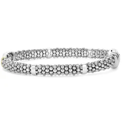 Caviar Bracelets<LAGOS Two-Tone Caviar Buckle Bracelet | 6Mm