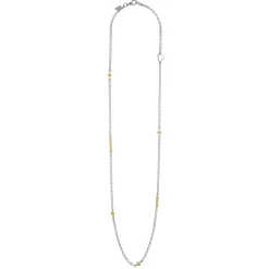 Caviar Necklaces<LAGOS Two-Tone Caviar Chain Necklace