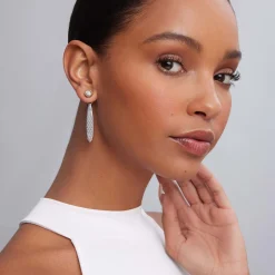 Caviar Earrings<LAGOS Two-Tone Caviar Diamond Stud Earrings