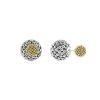 Caviar Earrings<LAGOS Two-Tone Caviar Front-Back Earrings