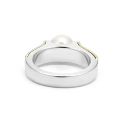 Caviar Rings<LAGOS Two-Tone Caviar Pearl Ring
