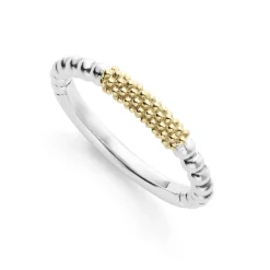 Stacking Rings<LAGOS Two-Tone Caviar Stacking Ring