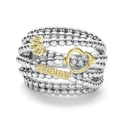 Caviar Rings<LAGOS Two-Tone Caviar Statement Ring