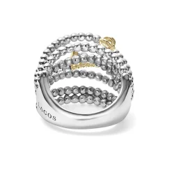 Caviar Rings<LAGOS Two-Tone Caviar Statement Ring