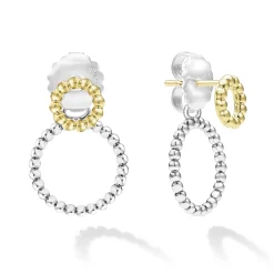 Stud Earrings<LAGOS Two-Tone Circle Drop Earrings