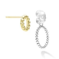 Stud Earrings<LAGOS Two-Tone Circle Drop Earrings