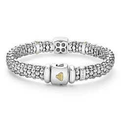 Diamonds<LAGOS Two-Tone Diamond Caviar Bracelet | 9Mm