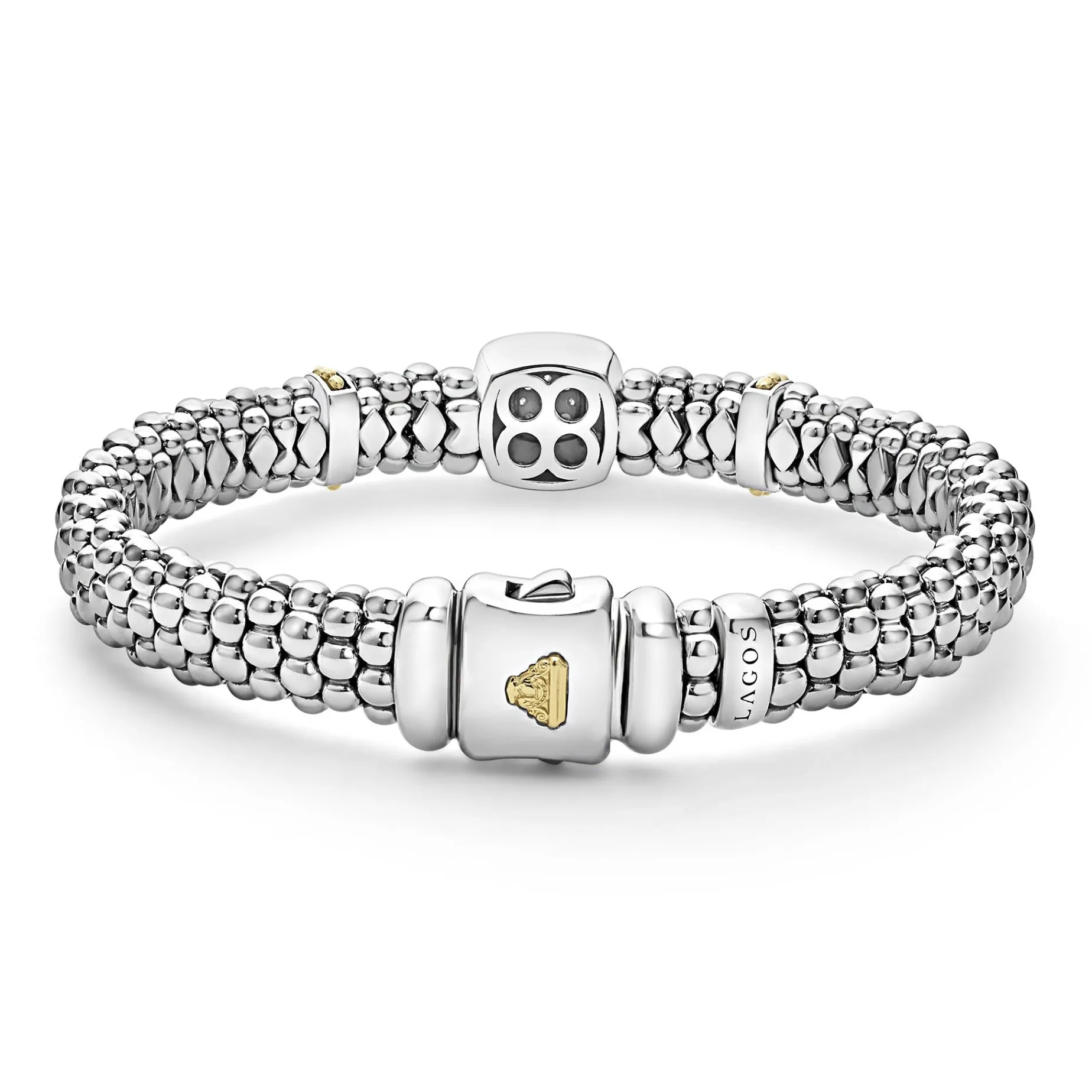 Diamonds<LAGOS Two-Tone Diamond Caviar Bracelet | 9Mm