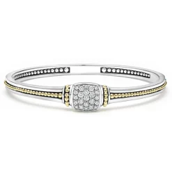 Diamonds<LAGOS Two-Tone Diamond Cuff Bracelet