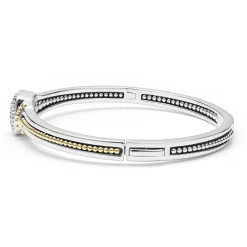 Diamonds<LAGOS Two-Tone Diamond Cuff Bracelet