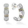 Diamonds<LAGOS Two-Tone Diamond Hoop Earrings