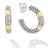 Hoop Earrings<LAGOS Two-Tone Diamond Hoop Earrings