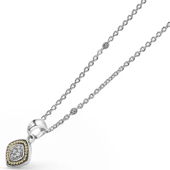 Diamonds<LAGOS Two-Tone Diamond Pendant Necklace