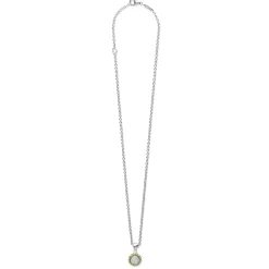 Caviar Necklaces<LAGOS Two-Tone Diamond Pendant Necklace