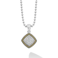 Diamonds<LAGOS Two-Tone Diamond Pendant Necklace
