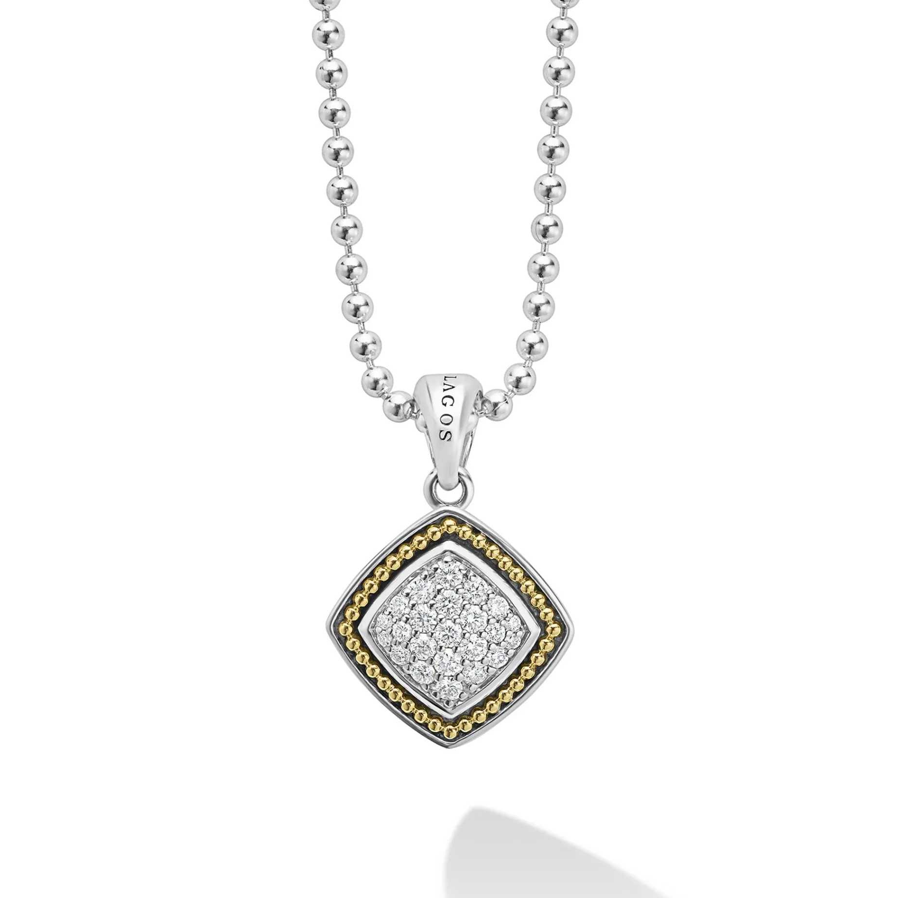 Diamonds<LAGOS Two-Tone Diamond Pendant Necklace
