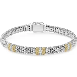 Watch Bracelets<LAGOS Two-Tone Diamond Smart Caviar Gift Set