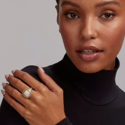 Diamonds<LAGOS Two-Tone Diamond Square Ring