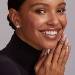 Diamonds<LAGOS Two-Tone Diamond Stud Earrings