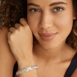 Diamonds<LAGOS Two-Tone Diamond X Caviar Bracelet | 9Mm