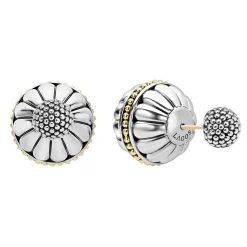Two-Tone<LAGOS Two-Tone Fluted Earring Backs
