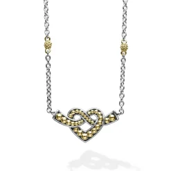 Two-Tone<LAGOS Two-Tone Heart Chain Necklace