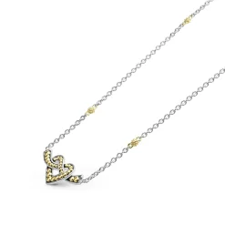 Two-Tone<LAGOS Two-Tone Heart Chain Necklace