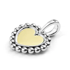 Two-Tone<LAGOS Two-Tone Heart Charm