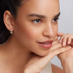 Huggie Earrings<LAGOS Two-Tone Huggie Earrings