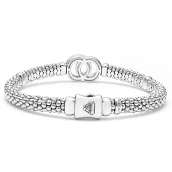 Two-Tone<LAGOS Two-Tone Interlocking Caviar Bracelet | 6Mm