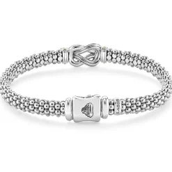 Diamonds<LAGOS Two-Tone Knot Caviar Diamond Bracelet | 6Mm