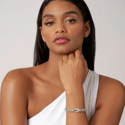 Two-Tone<LAGOS Two-Tone Knot Caviar Diamond Bracelet | 9Mm