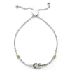 Diamonds<LAGOS Two-Tone Knot Diamond Bolo Bracelet