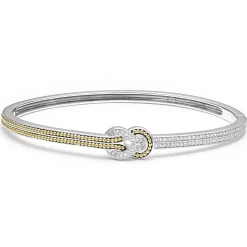 Diamonds<LAGOS Two-Tone Knot Diamond Cuff Bracelet