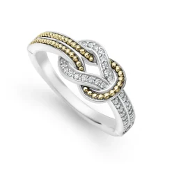 Diamonds<LAGOS Two-Tone Knot Diamond Ring