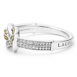 Diamonds<LAGOS Two-Tone Knot Diamond Ring
