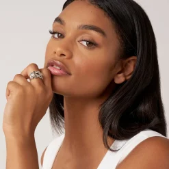 Diamonds<LAGOS Two-Tone Knot Diamond Statement Ring