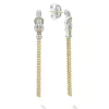 Diamonds<LAGOS Two-Tone Knot Diamond Tassel Earring
