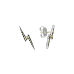 Stud Earrings<LAGOS Two-Tone Lightning Bolt Stud Earrings