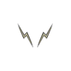 Stud Earrings<LAGOS Two-Tone Lightning Bolt Stud Earrings