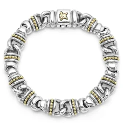 Bracelets<LAGOS Two-Tone Lock Curb Link Bracelet