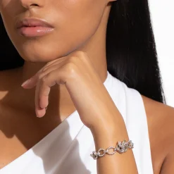 Two-Tone<LAGOS Two-Tone Love Knot Link Bracelet