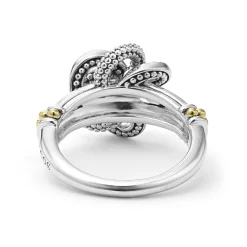 Caviar Rings<LAGOS Two-Tone Love Knot Ring