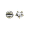 Two-Tone<LAGOS Two-Tone Open Fluted Earring Backs