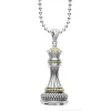 Two-Tone<LAGOS Two-Tone Queen Pendant Necklace