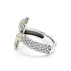 Caviar Rings<LAGOS Two-Tone Snake Ring
