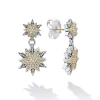 Two-Tone<LAGOS Two-Tone Star Diamond Drop Earrings